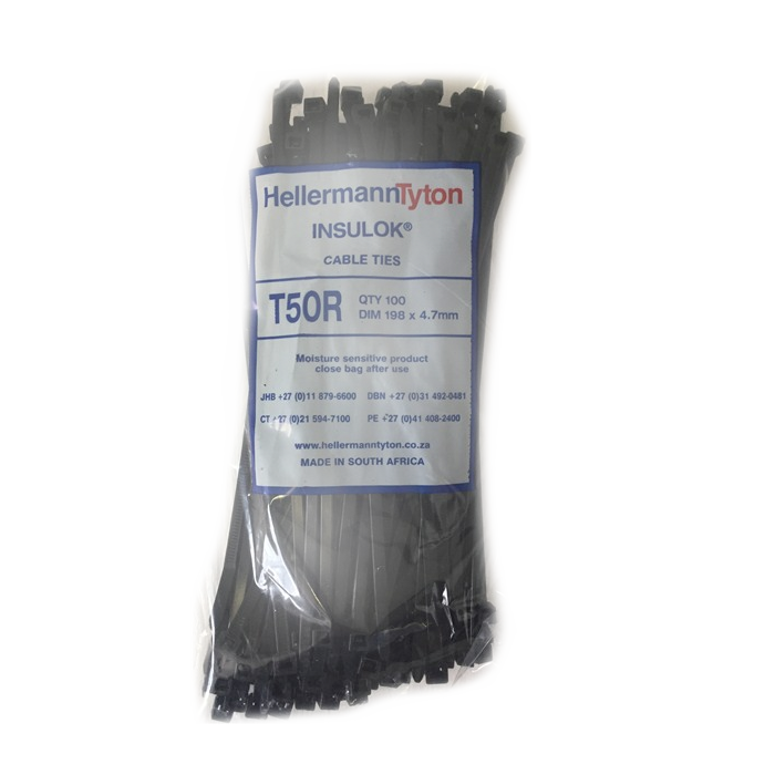 T50R Insulok Cable Ties, HellermannTyton, 198x4.7mm