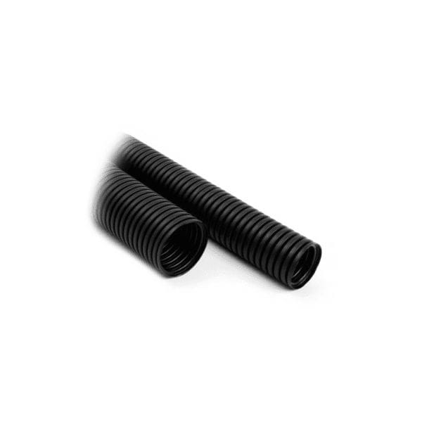 Black Convoluted PVC Tubing Flexible Conduit, Assorted Sizes